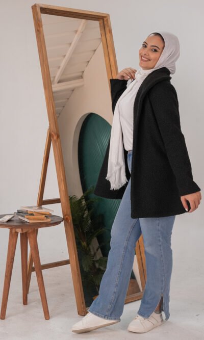Long PomPom Coat
