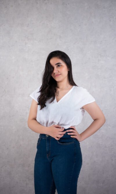 Cropped Linen Blouse