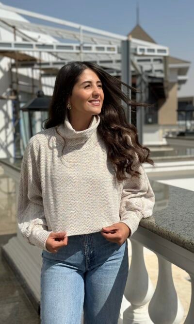 Cropped Long Sleeve Pullover