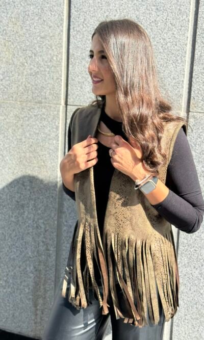 Leather x Suede Vest