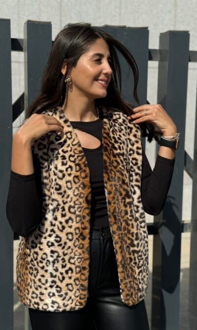 Leopard Vest