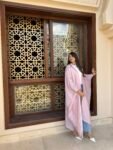 Shimmery Pink Kaftan