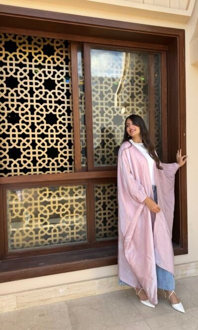 Shimmery Pink Kaftan