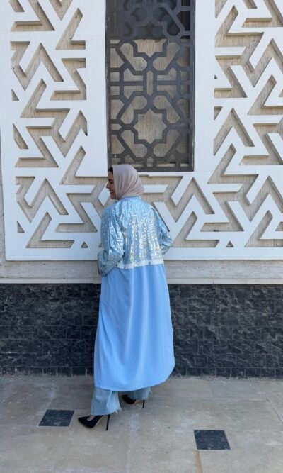 Silver x Baby Blue Kaftan